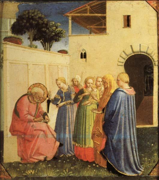 Fra Angelico The Naming of the Baptist china oil painting image